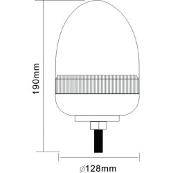 Girofar LED cu 1 punct prindere Girofar LED cu 1 punct prindere